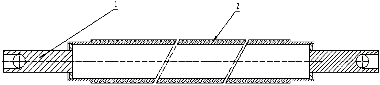 Solid rocket engine combustion chamber shell adiabatic layer forming method