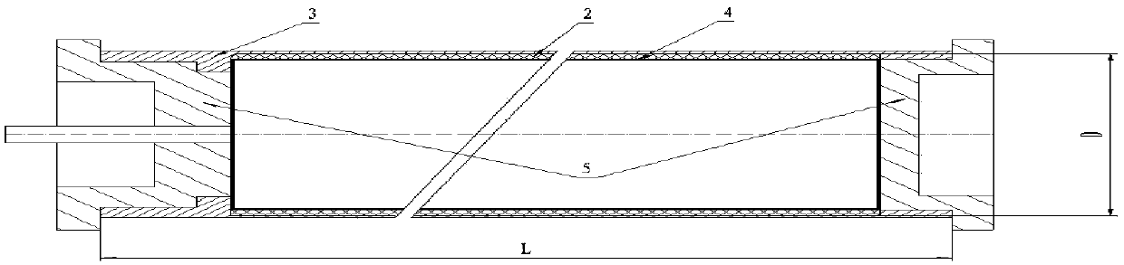 Solid rocket engine combustion chamber shell adiabatic layer forming method