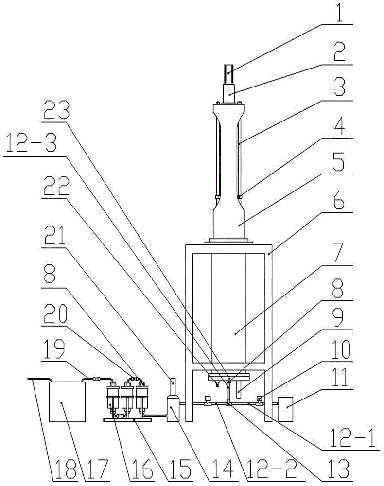 A constant-pressure closed-loop control tail gas automatic collection method and device