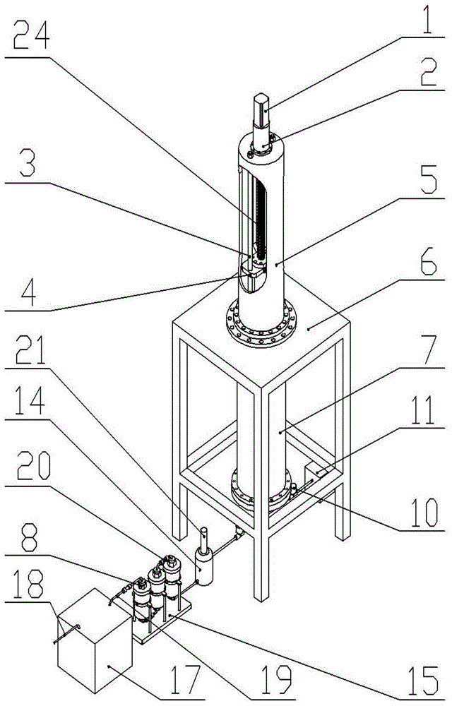 A constant-pressure closed-loop control tail gas automatic collection method and device