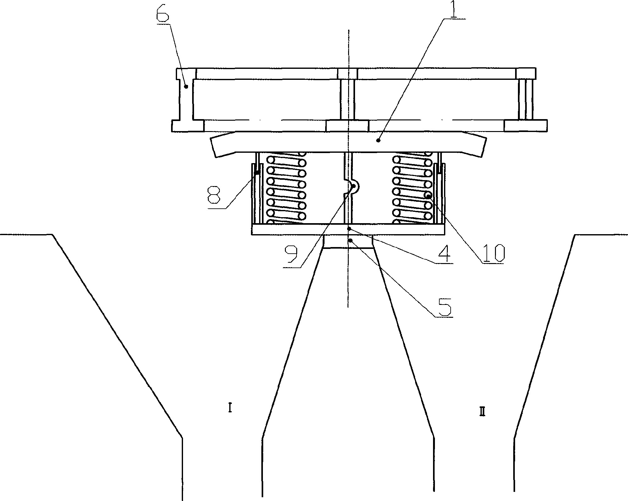 Dynamic seal method and seal device of sintering pallet bottom and air box separated beam