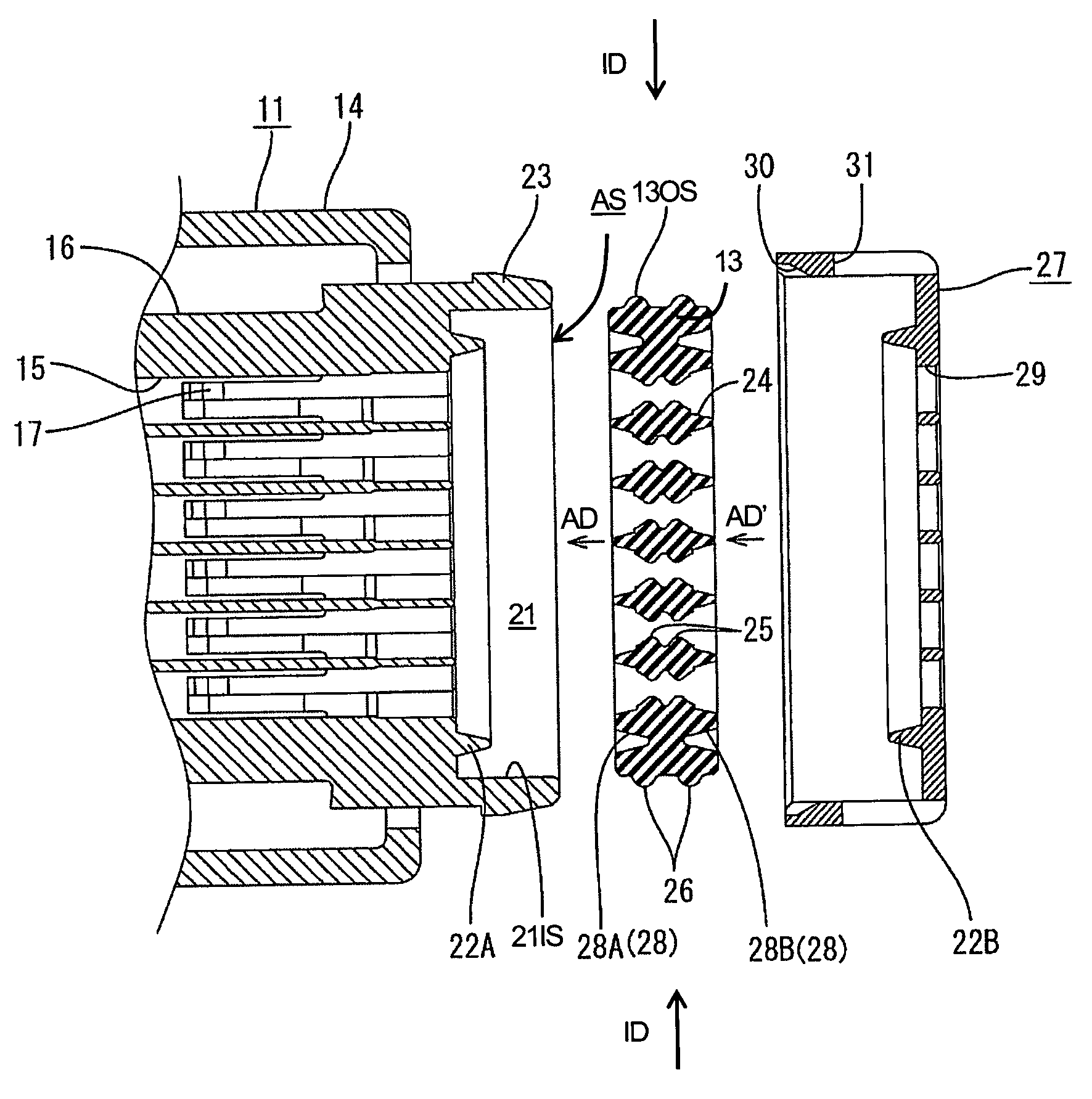 Waterlight connector