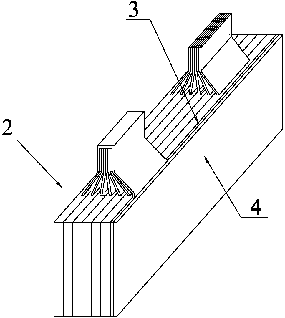 Poly lithium battery structure with high capacity and high output ratio power