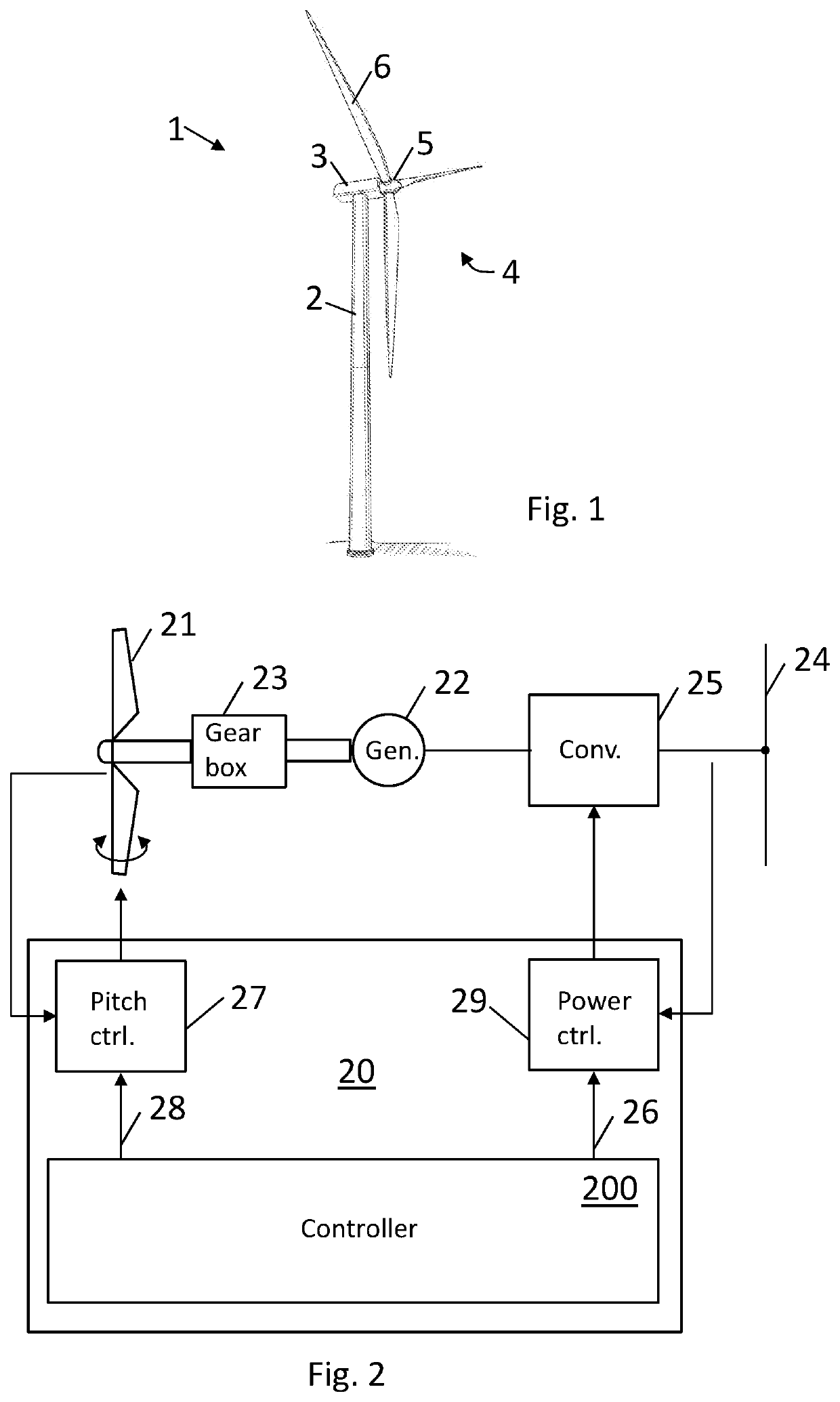 Modifying control strategy for control of a wind turbine using load probability and design load limit