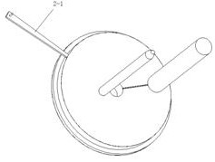 A mold for long cylindrical plastic parts with rotatable core