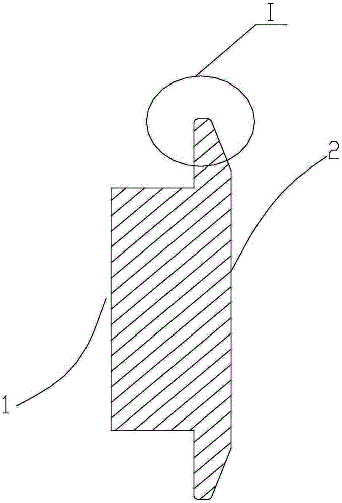 Electrode for roll welding between titanium alloy plate and stainless steel mesh