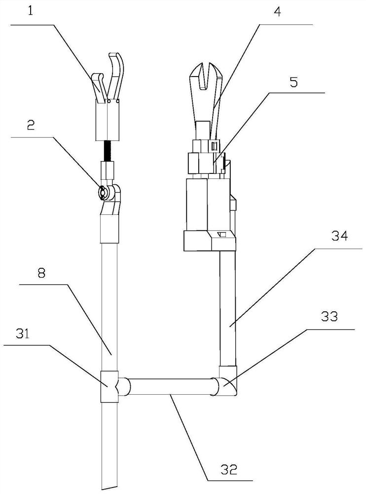 Rechargeable remote control electric insulation scissors capable of working in hot-line mode