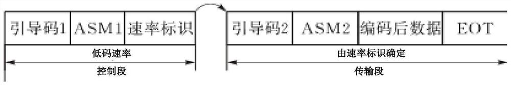 Data frame format suitable for use in satellite-ground data collection system