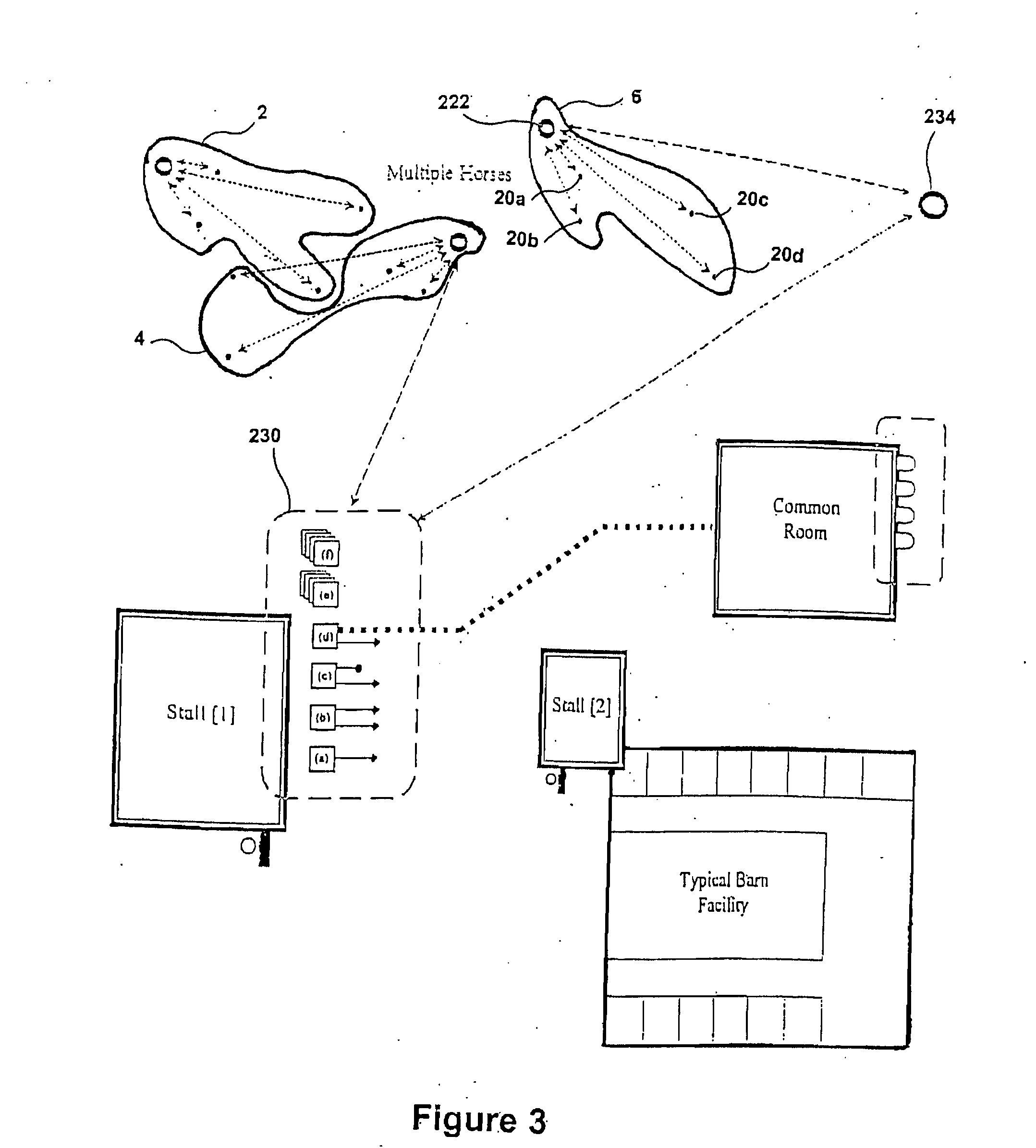 Monitoring system for animal husbandry