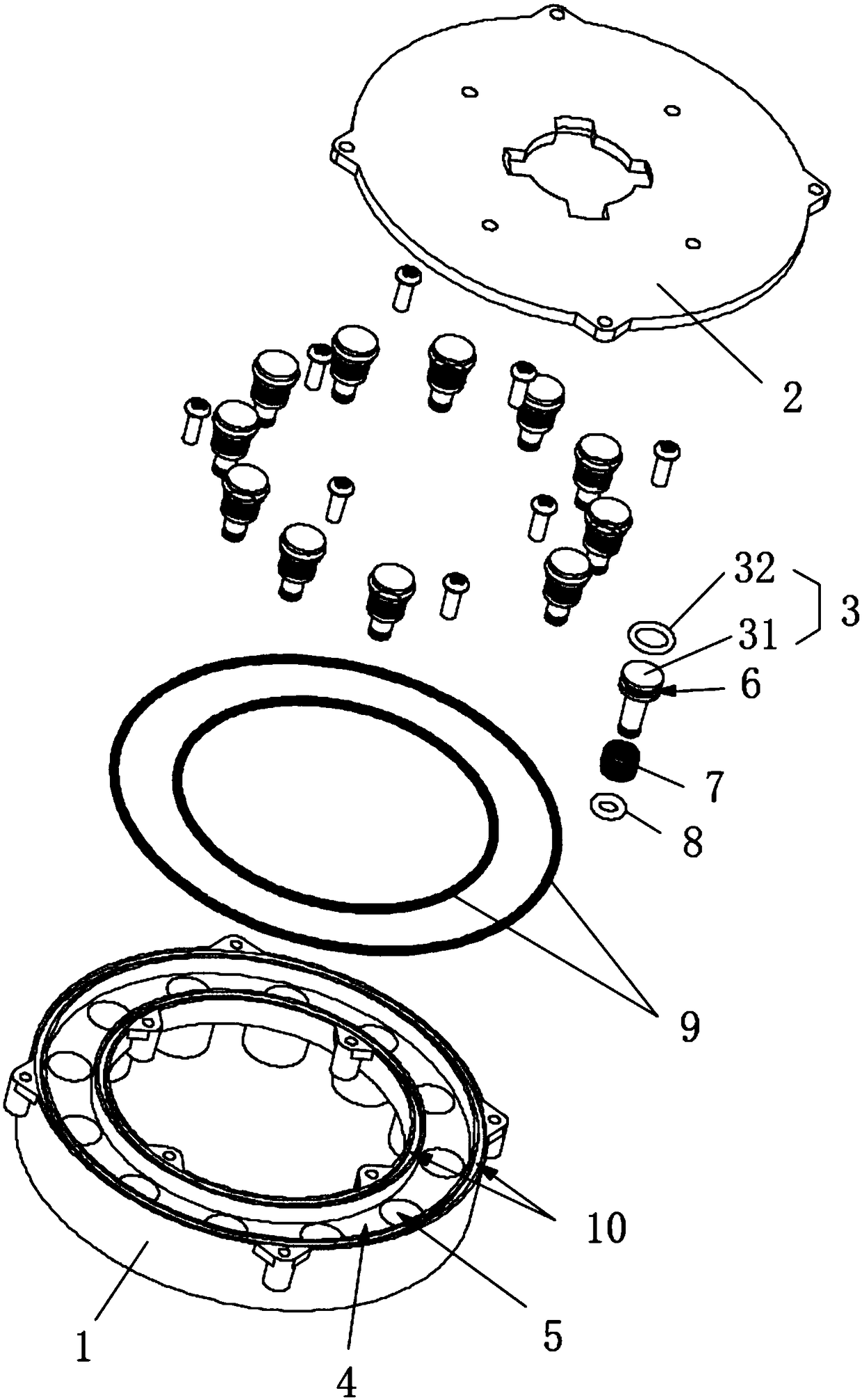 Pressure balance device and suction cup using the same