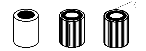 Fiber with multiple core-shell structures and preparation method thereof