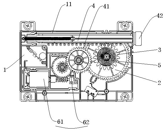 Push rod mechanism with automatic retraction function