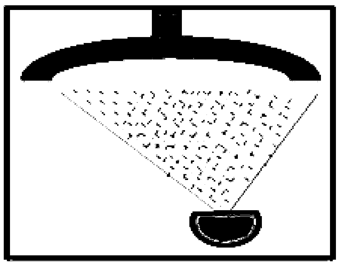 Film-coating method for forming gradient colors on glass surface