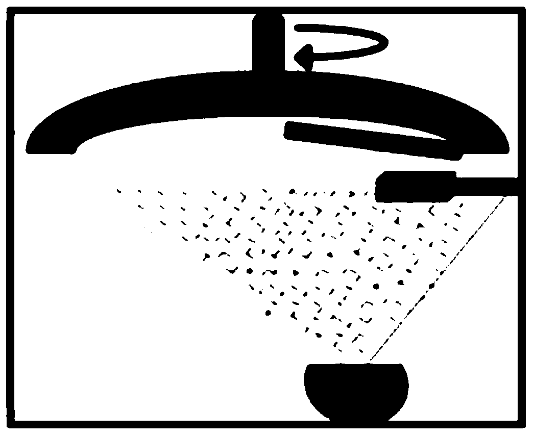 Film-coating method for forming gradient colors on glass surface