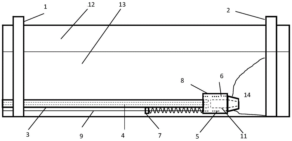 Coal underground gasification device and gasification method thereof