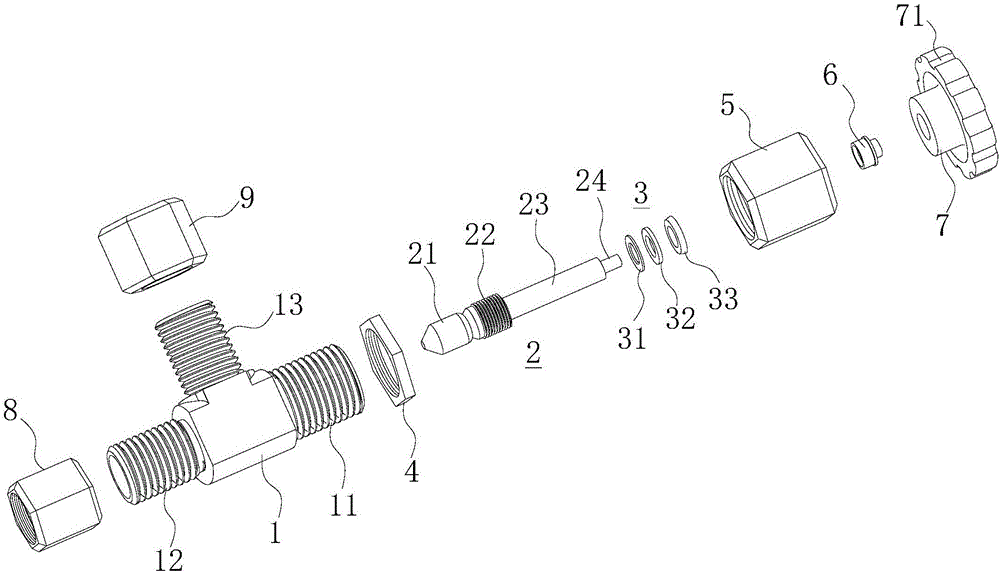 Negative pressure type regulating valve for vacuumizing