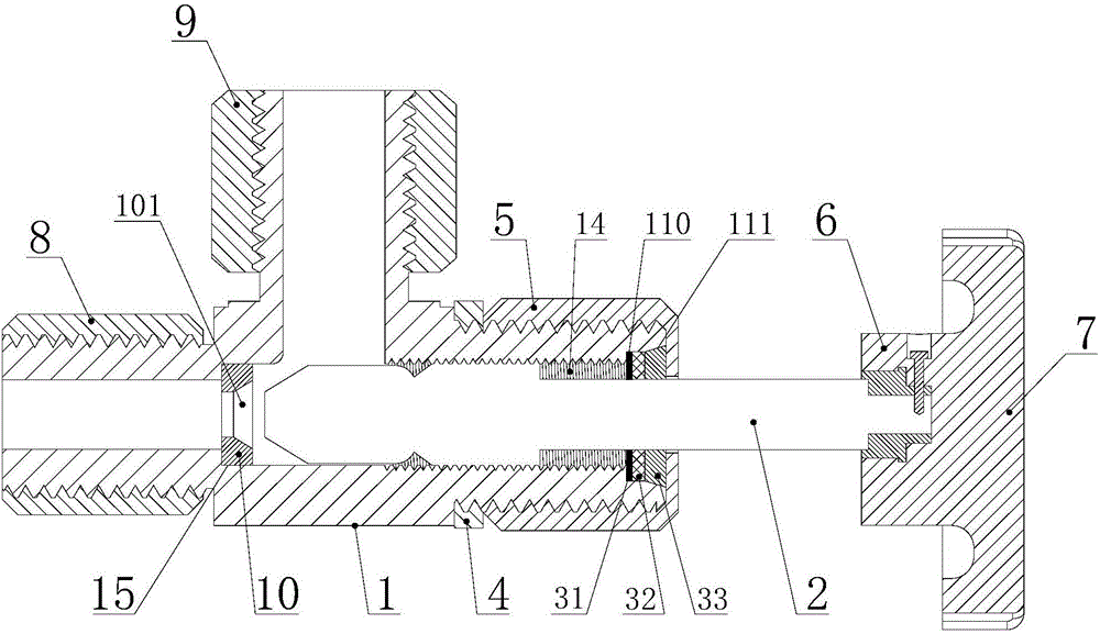 Negative pressure type regulating valve for vacuumizing