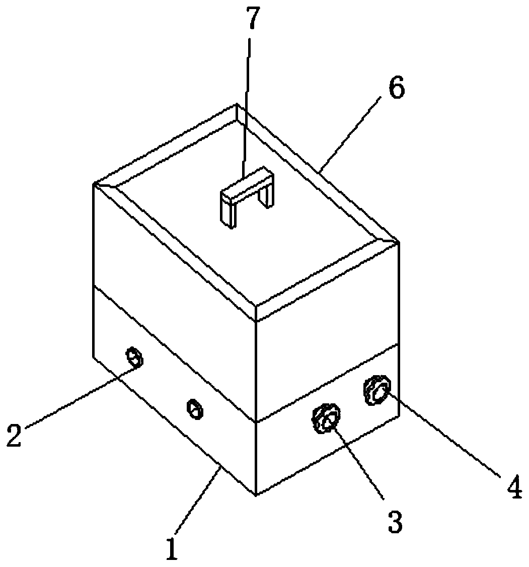 Piezoelectric material electric polarization clamping device