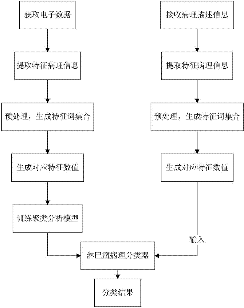 Intelligent classification system and method for pathological type of lymphoma