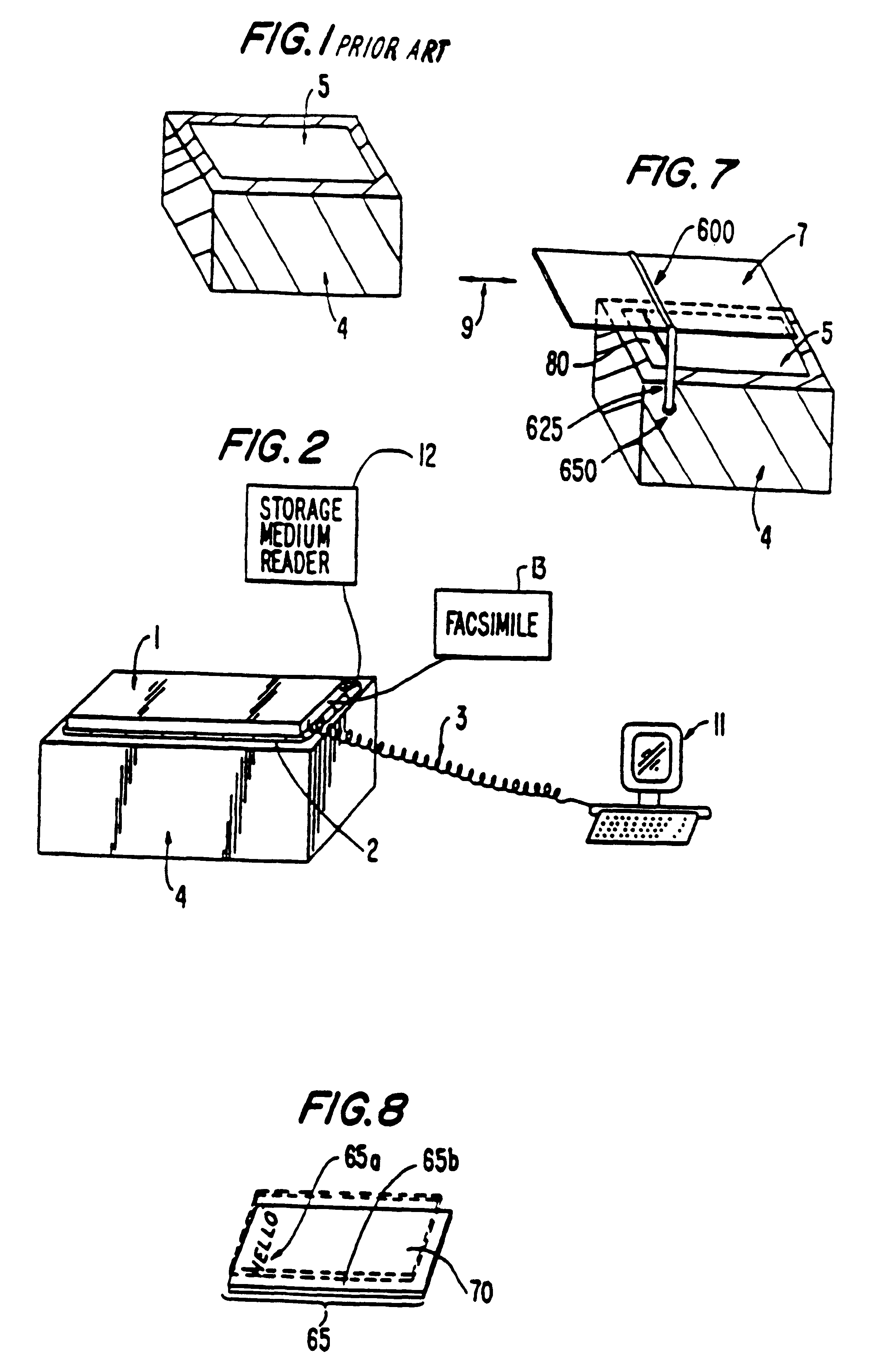 Method and apparatus for linking designated portions of a received document image with an electronic address