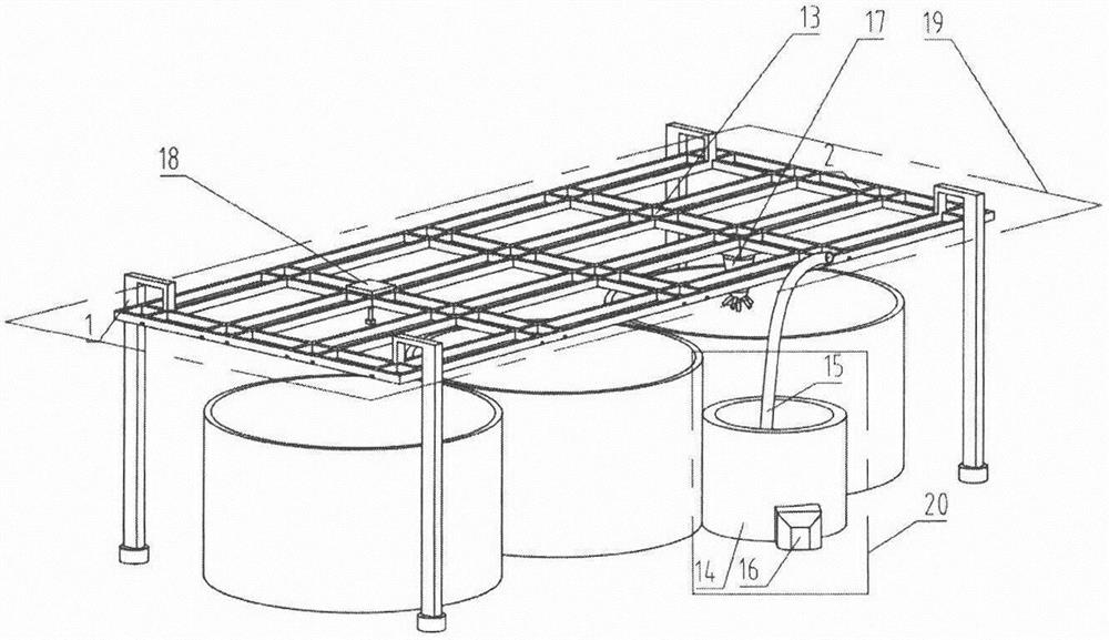 Movable full-automatic precise bait casting device based on fish shoal distribution