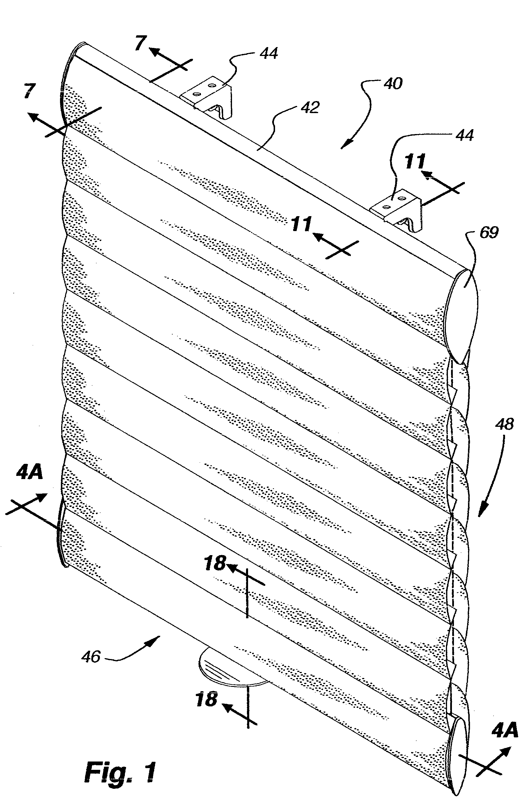 Operating system for collapsible covering for architectural openings