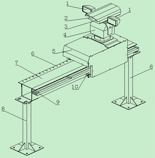 An infrared temperature measurement track inspection robot