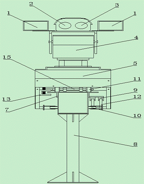 An infrared temperature measurement track inspection robot