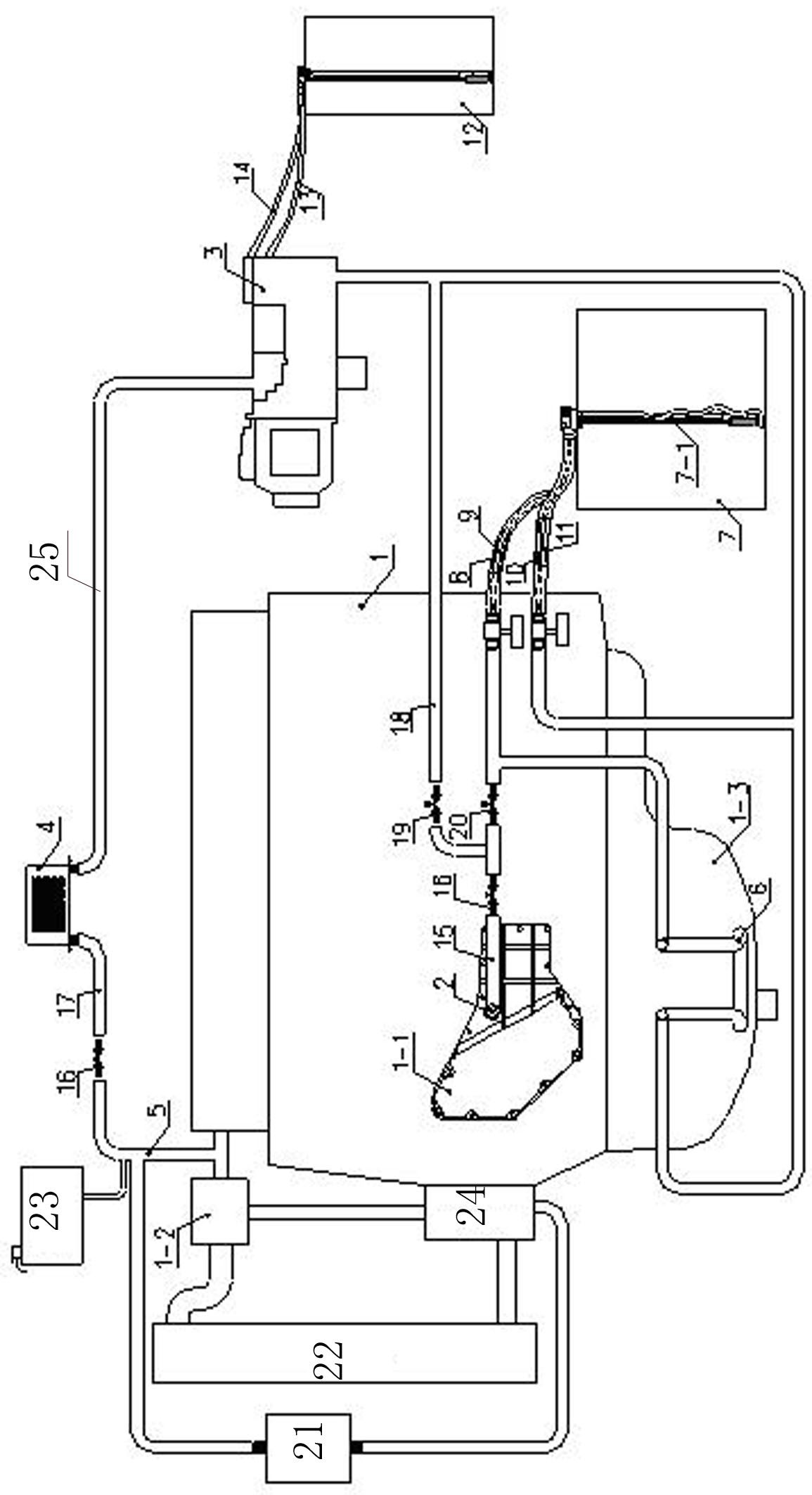 Low-temperature preheating device used for motor vehicle