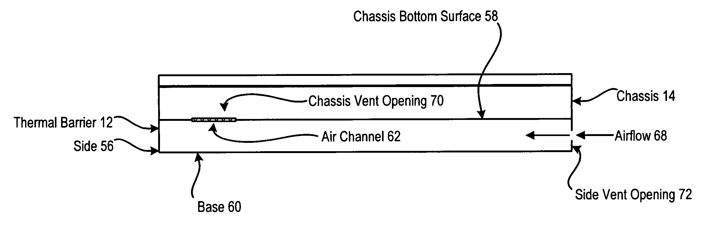 System and method for portable information handling system thermal shield