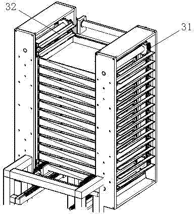 Automatic paper laying device for trays