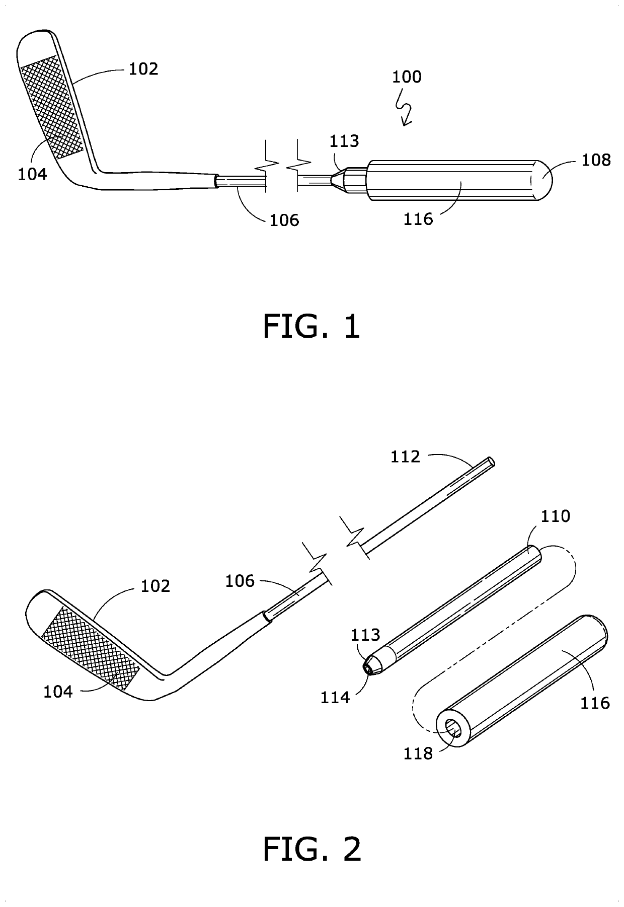 Weighting System for Putter Type Golf Club