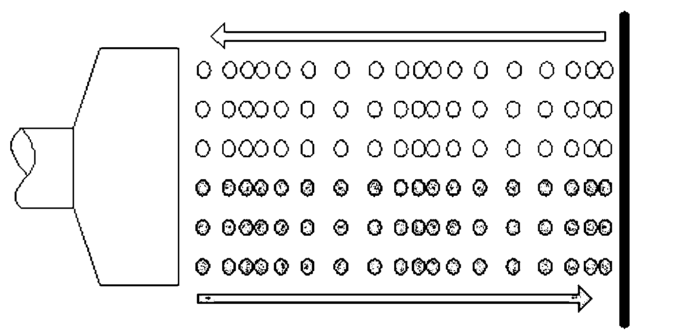 Corneal thickness measuring method based on subdivision of pulses