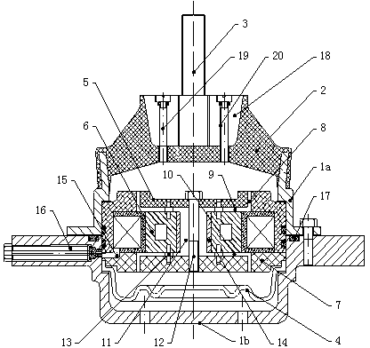 Engine magneto-rheological hydraulic mount method based on circumferential and radial flowing mode