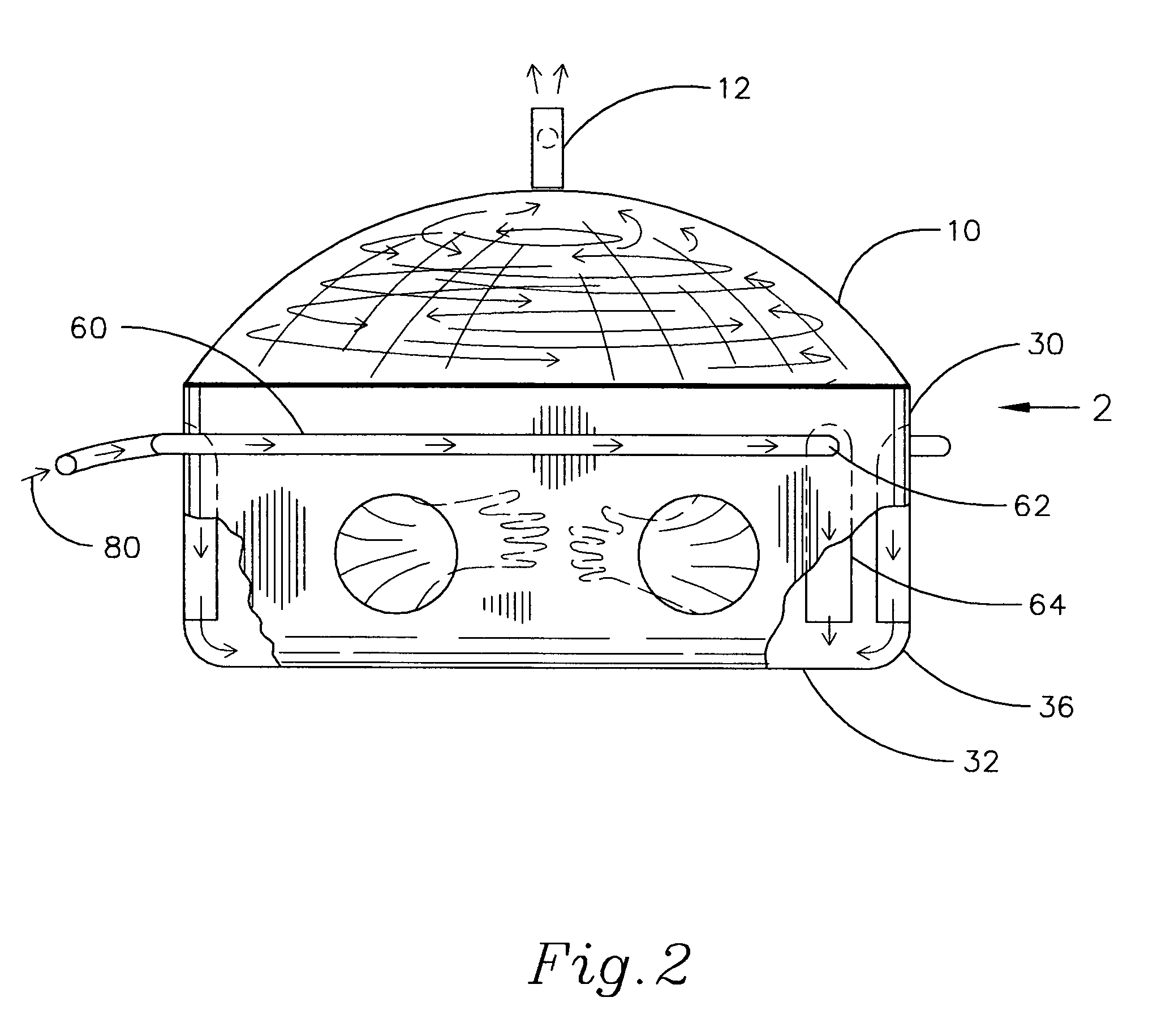 Laminar-vortex welding chamber