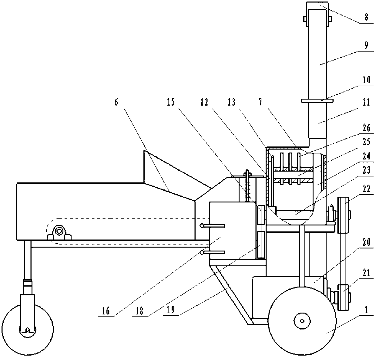 Method and machine for cutting and rubbing forage grass