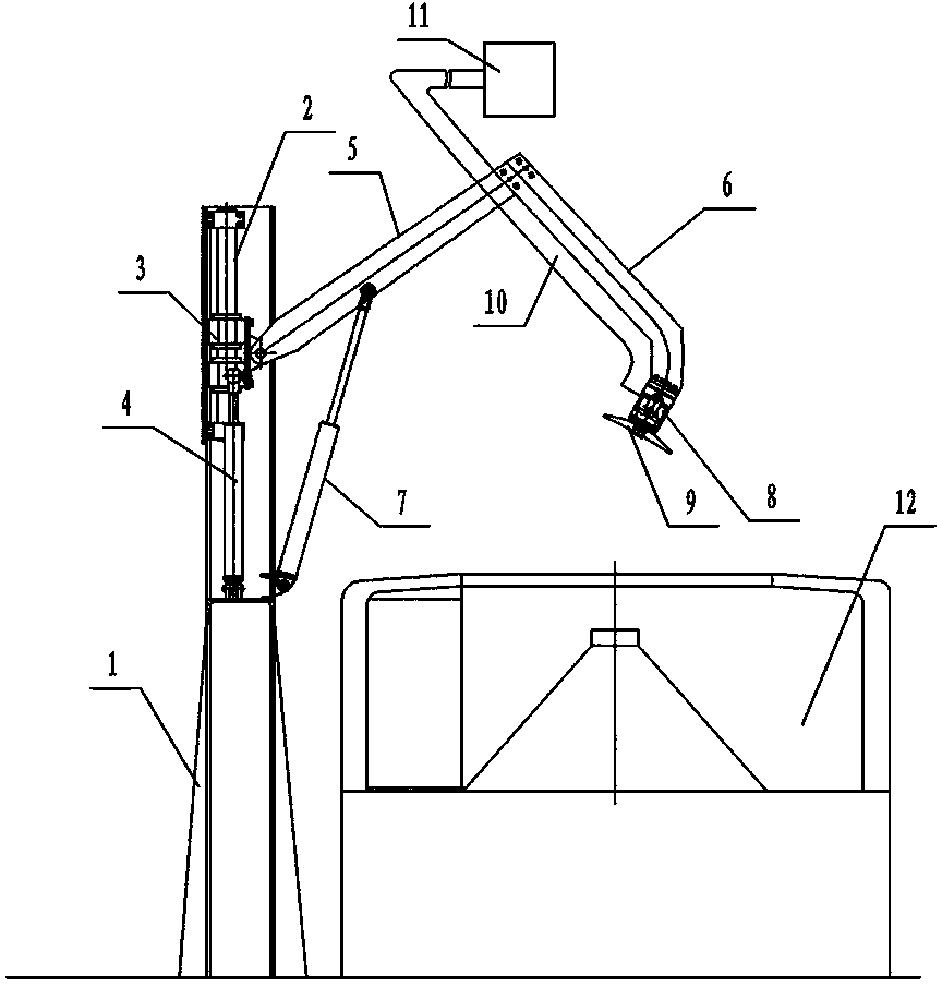 Scraping device for centrifugal machine