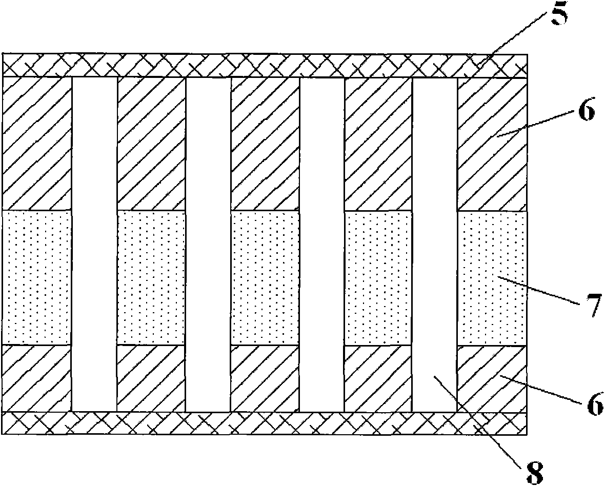 Broadband underwater acoustic transducer using composite material of metal, piezoelectric ceramics and polymer