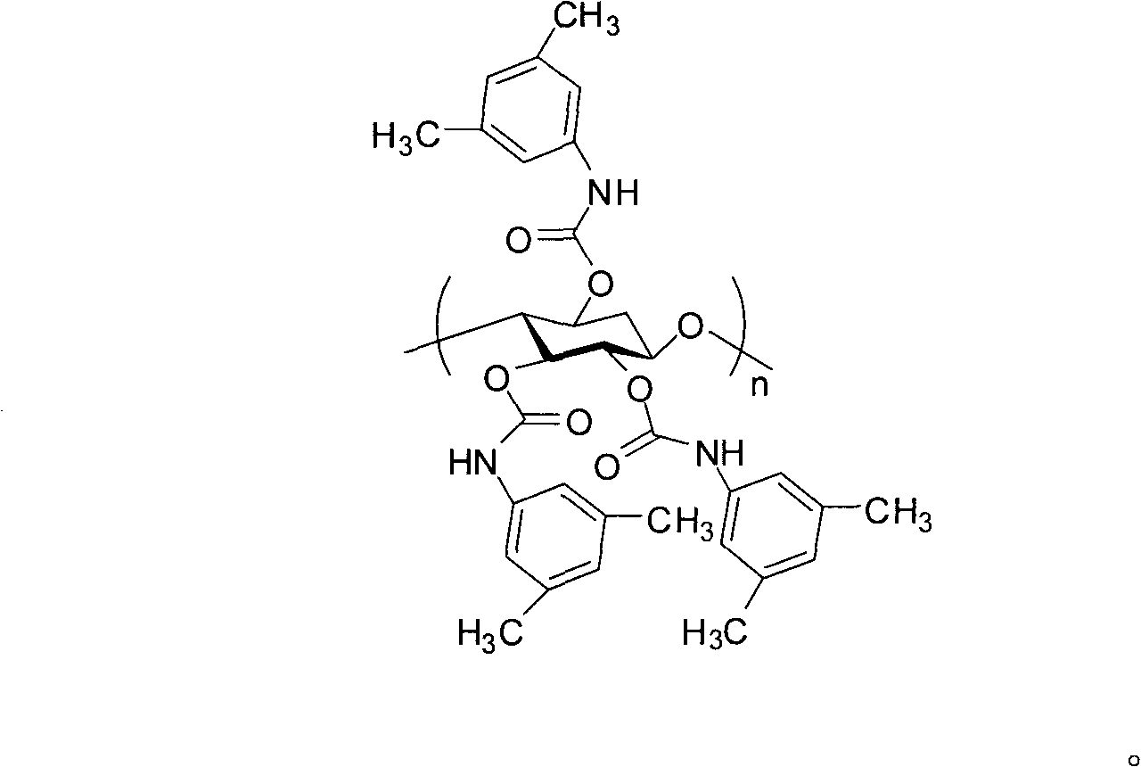 Synthesis and application of large-grain diameter chiral stationary phase