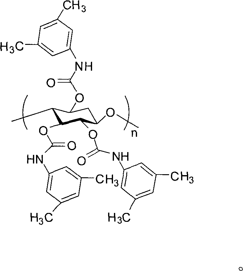 Synthesis and application of large-grain diameter chiral stationary phase