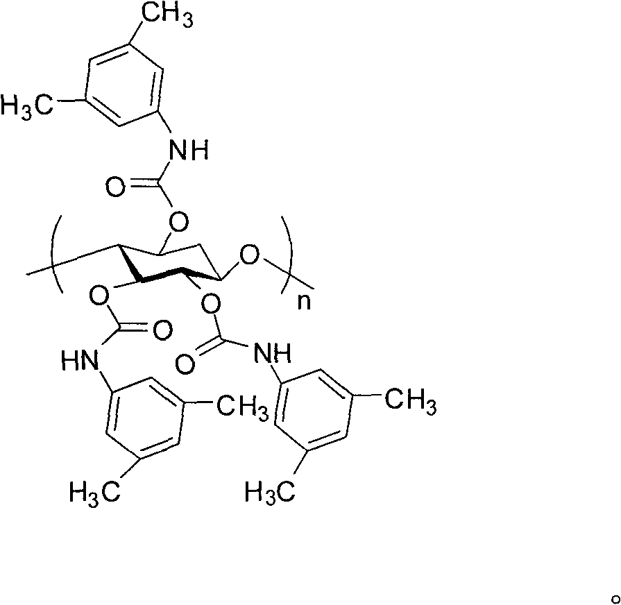 Synthesis and application of large-grain diameter chiral stationary phase