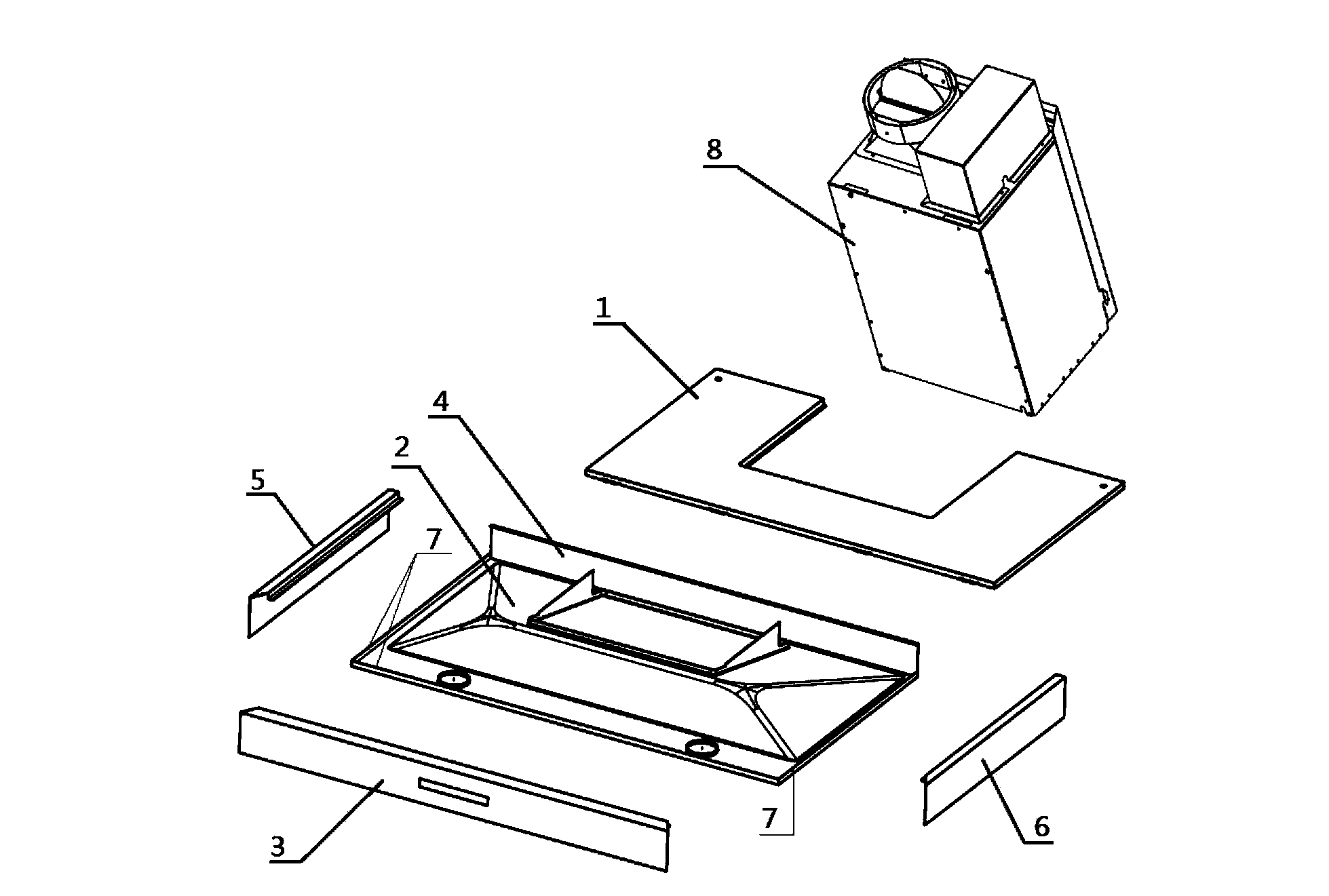 Kitchen ventilator and manufacturing method thereof
