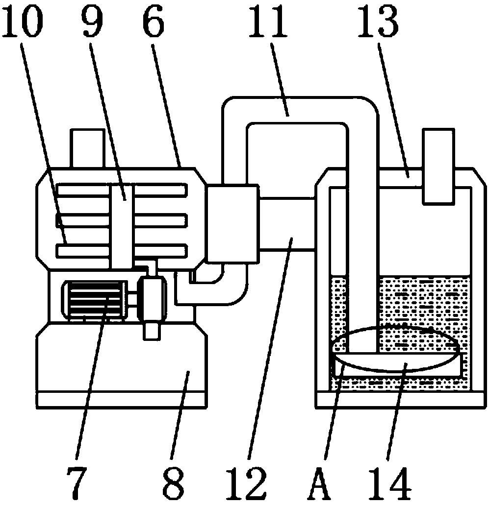 Energy-saving type tail gas pretreatment system for field of steel ingot refining