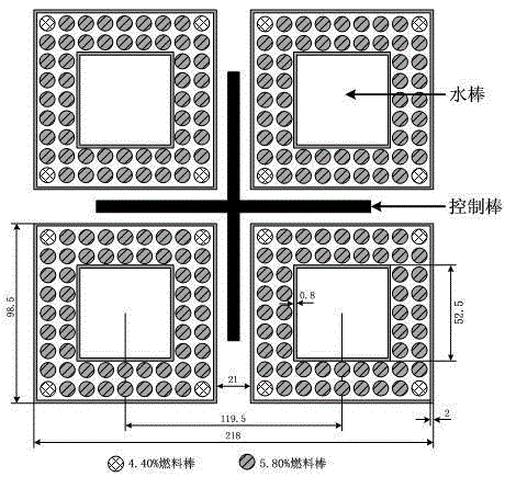 Supercritical water reactor fuel assembly and reactor core