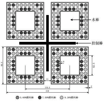 Supercritical water reactor fuel assembly and reactor core