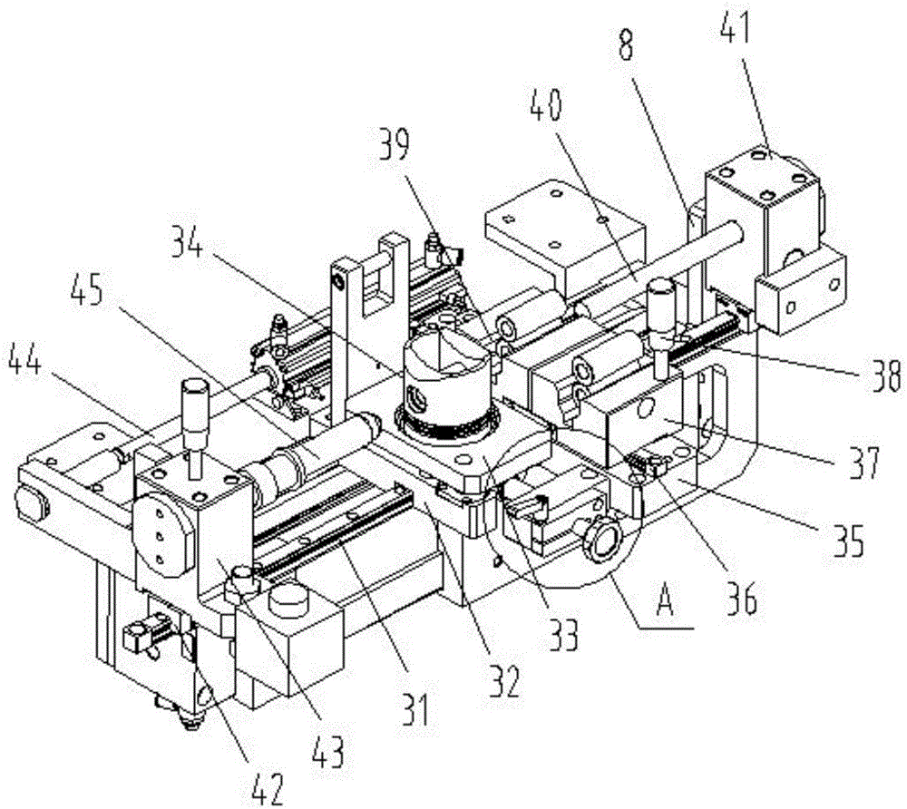 Automatic assembling machine for piston pin