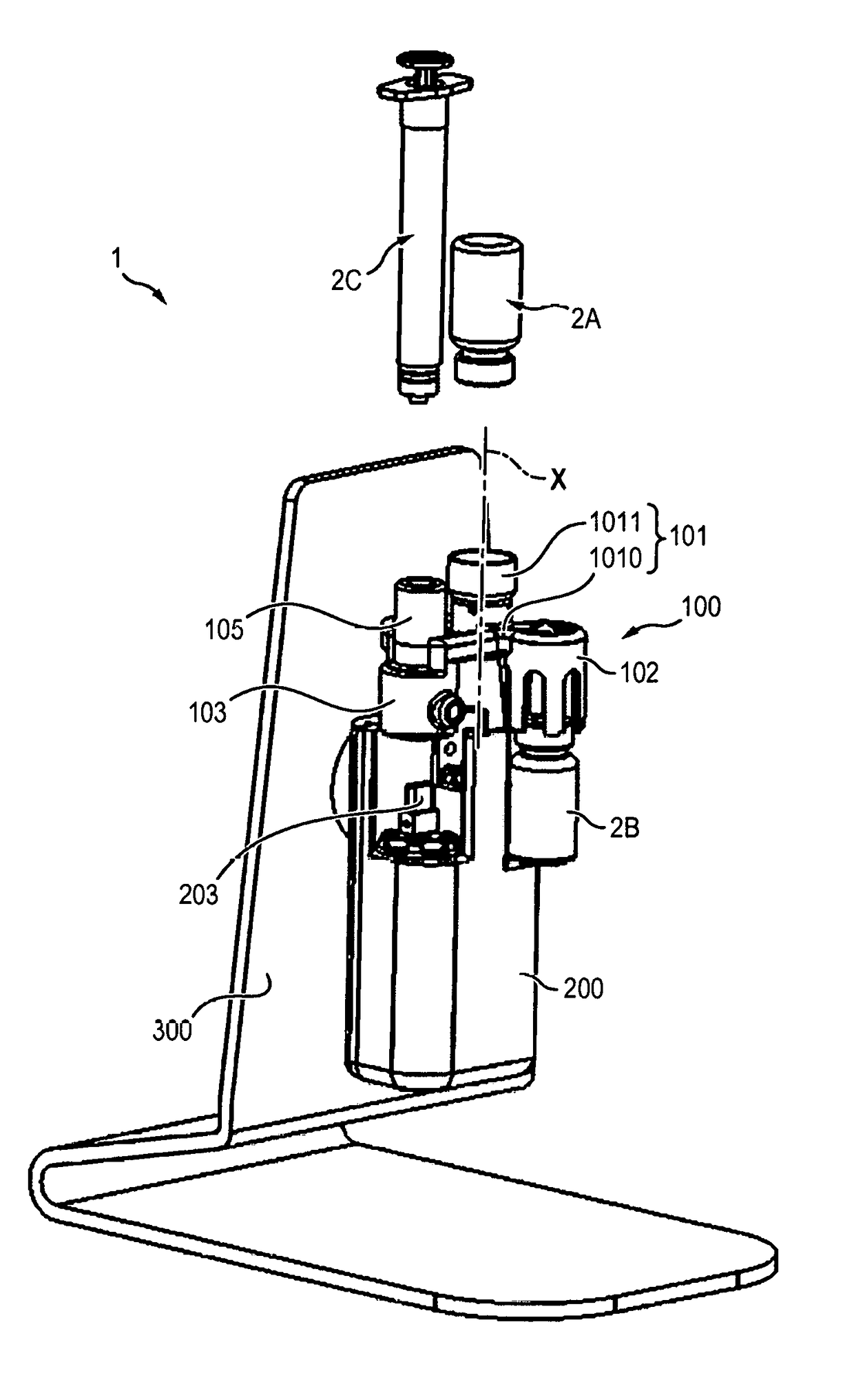 Device for reconstituting a pharmaceutical composition