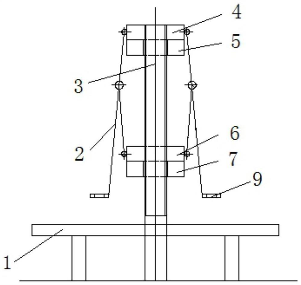 Rivet assembling tool for cylindrical roller bearing