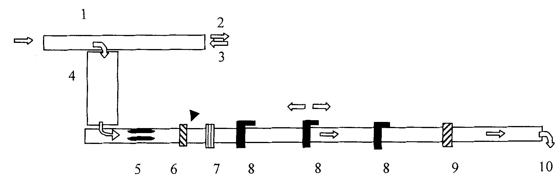 Process for online cut-to-length cutting production of continuous casting slabs for heavy plate mill