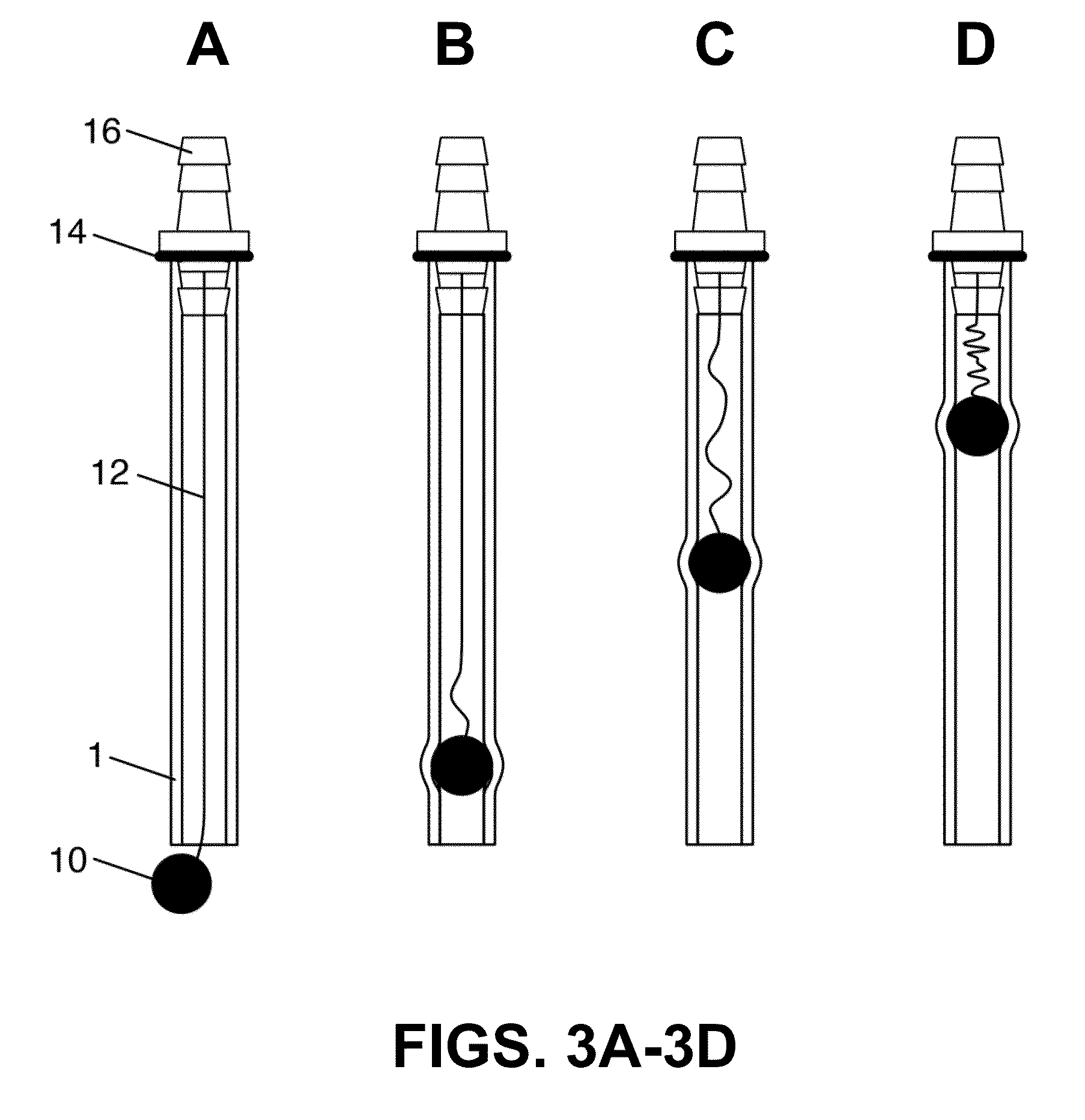 Dispenser with movable dispensing component anchored by a filament